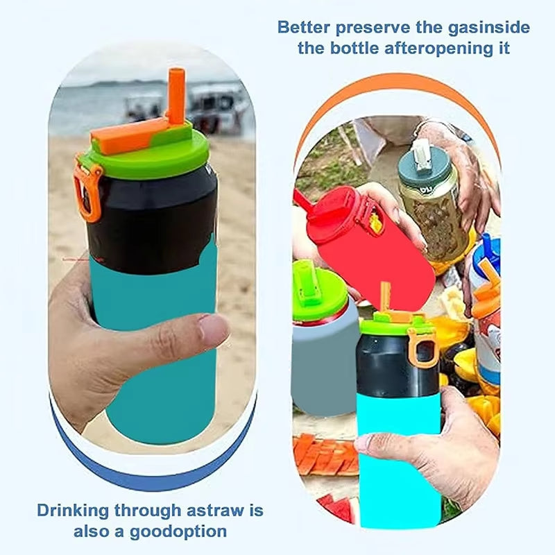 Reusable Soda Can Lid Straw Lid Can Stopper For Drinks
