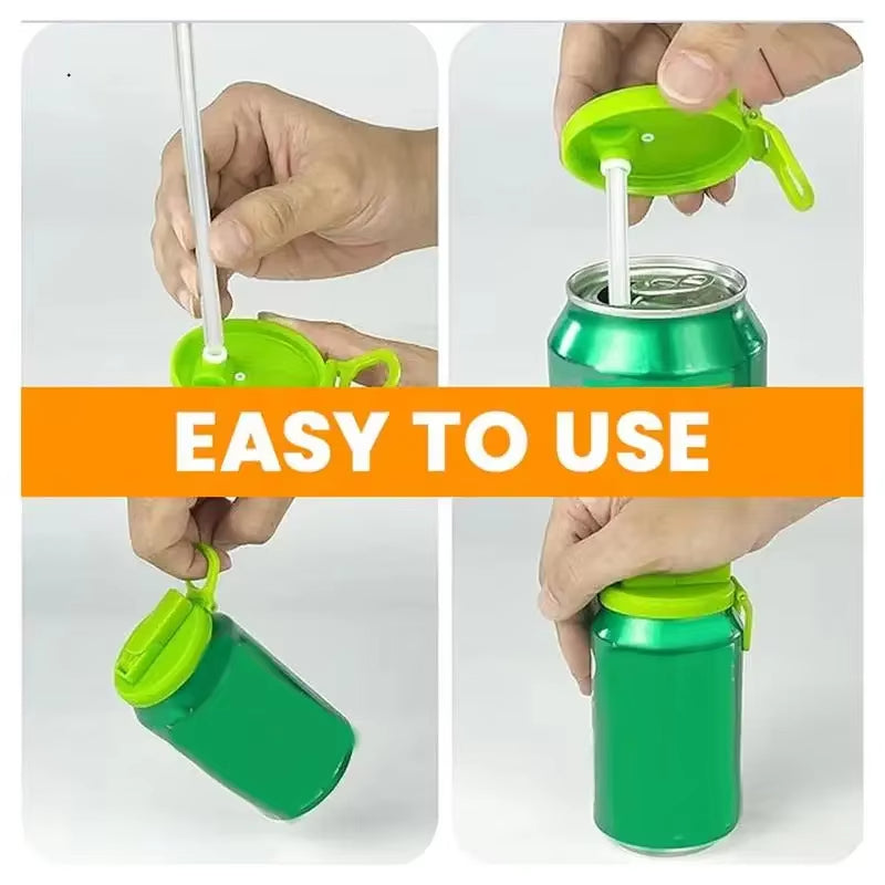 Reusable Soda Can Lid Straw Lid Can Stopper For Drinks