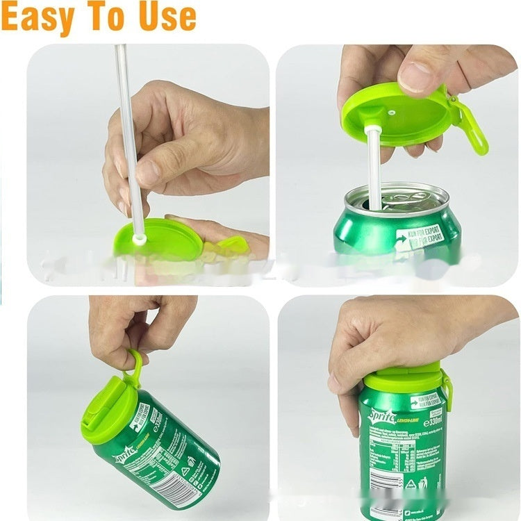 Reusable Soda Can Lid Straw Lid Can Stopper For Drinks